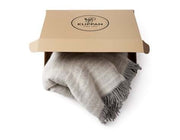 Klippan Fjälltopp ullpläd beige