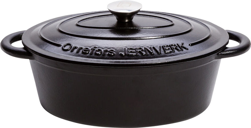 Orrefors Jernverk Gjutjärnsgryta 4 L i svart, artikel 410781