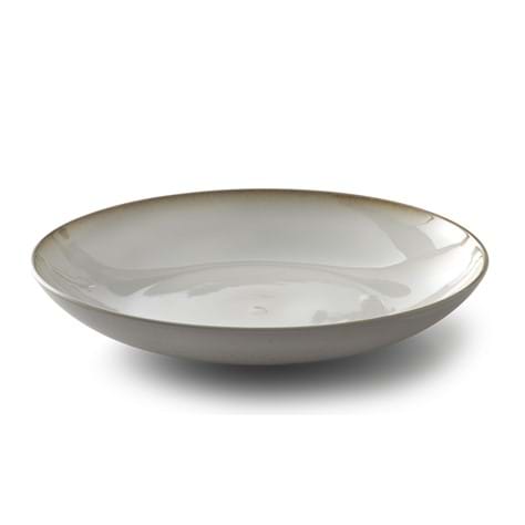 Bitz serveringsfat i stengods, creme, 40 cm i diameter