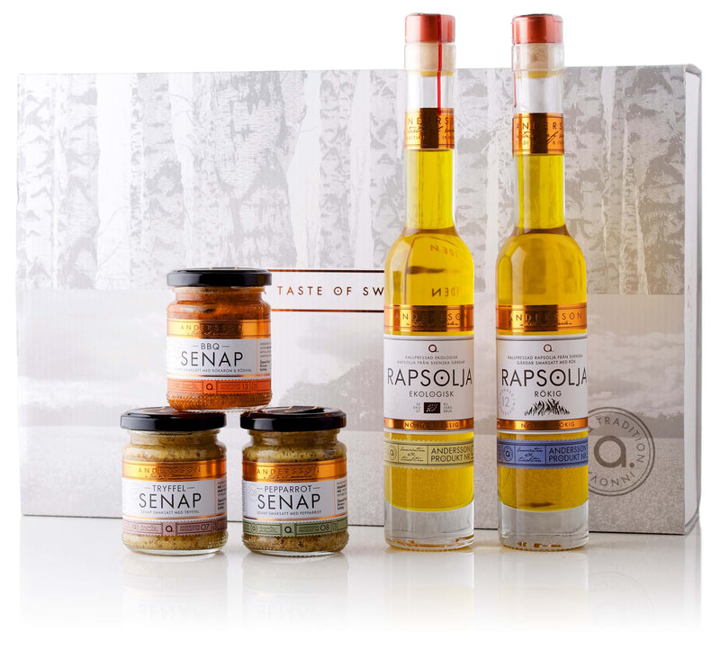 Andersson presentbox Nordic Flavors med rapsolja och senap