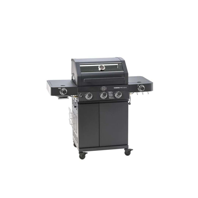 Rösle Videro PRO G3-S Vario+ gasolgrill i matt svart