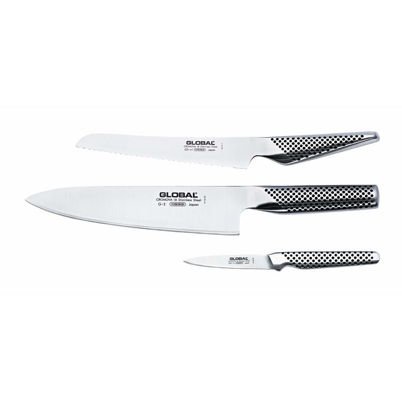 Global knivset 3 delar G-2, GS-61, GSF-15