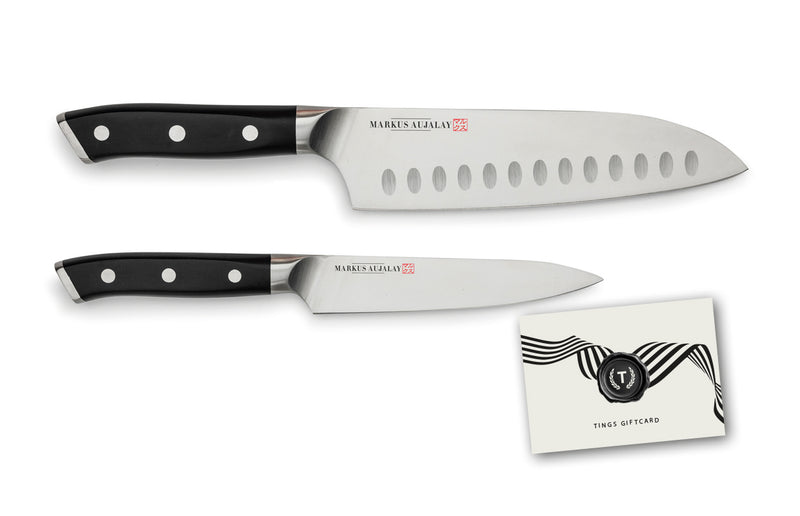 TINGS gåvokort + Markus Aujalays japanska knivset
