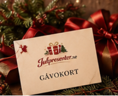 Gåvokort i varm julmiljö