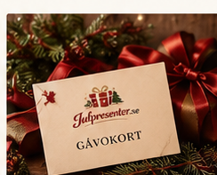 Gåvokort i varm julmiljö