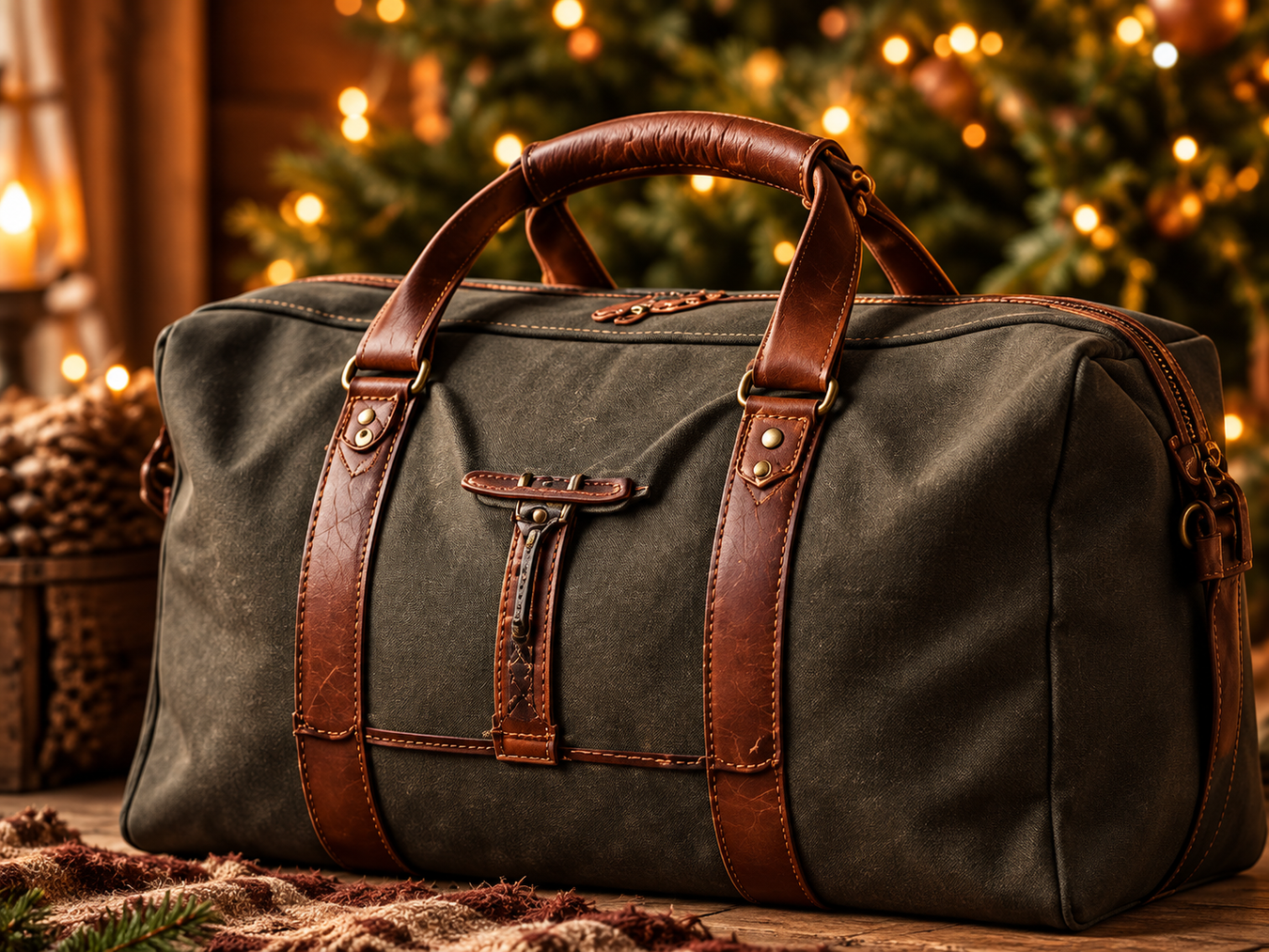 Väskor – weekendbag i varm julmiljö