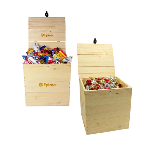Trälåda med godis, Stor 2500g