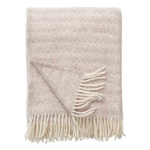 Klippan Fjälltopp ullpläd beige
