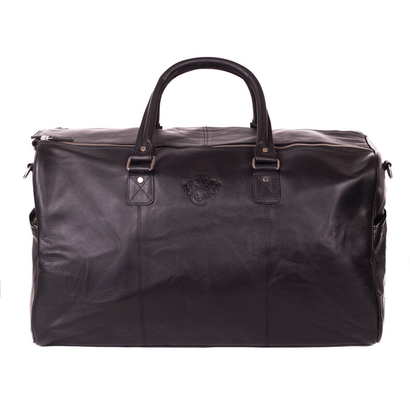 Florens weekendbag i buffelskinn – Svart