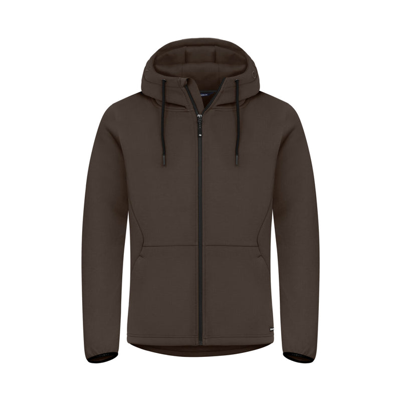 Cutter & Buck Pemberton Hood Full Zip – Herr – Dark Mocca