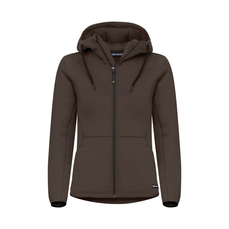 Cutter & Buck Pemberton Hood Full Zip – Dam – Dark Mocca
