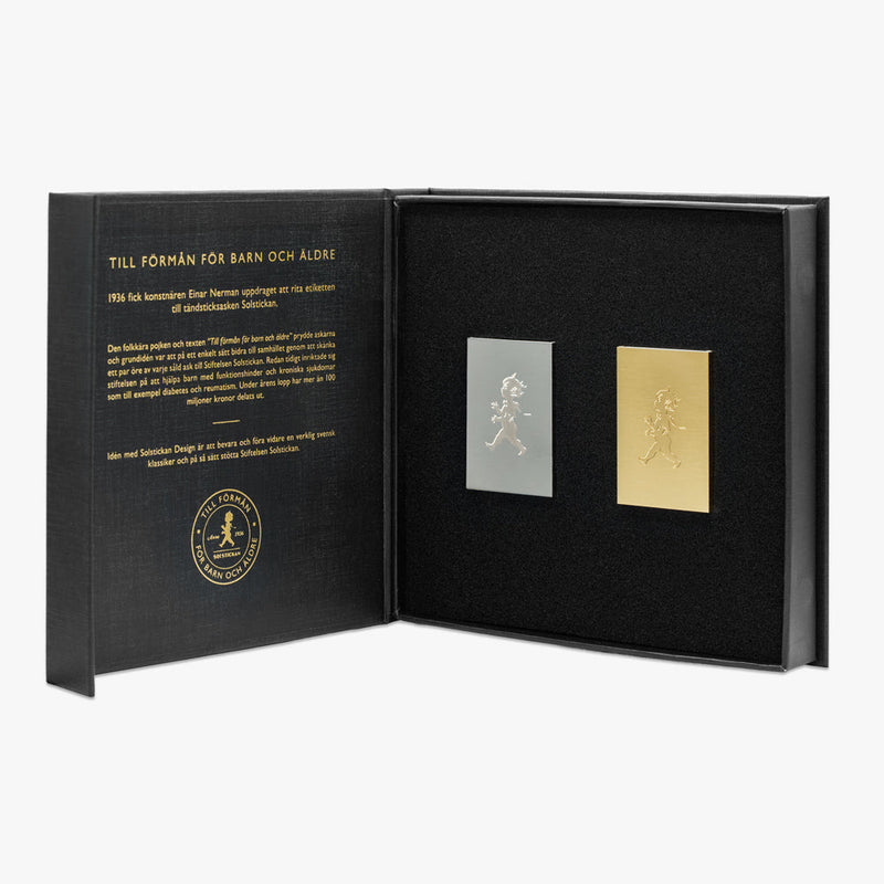 Solstickan jubileumsbox – två tändsticksfodral