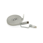 Nivio 5W högtalare med Arc 60W magnetisk kabel – Silver / grå kabel